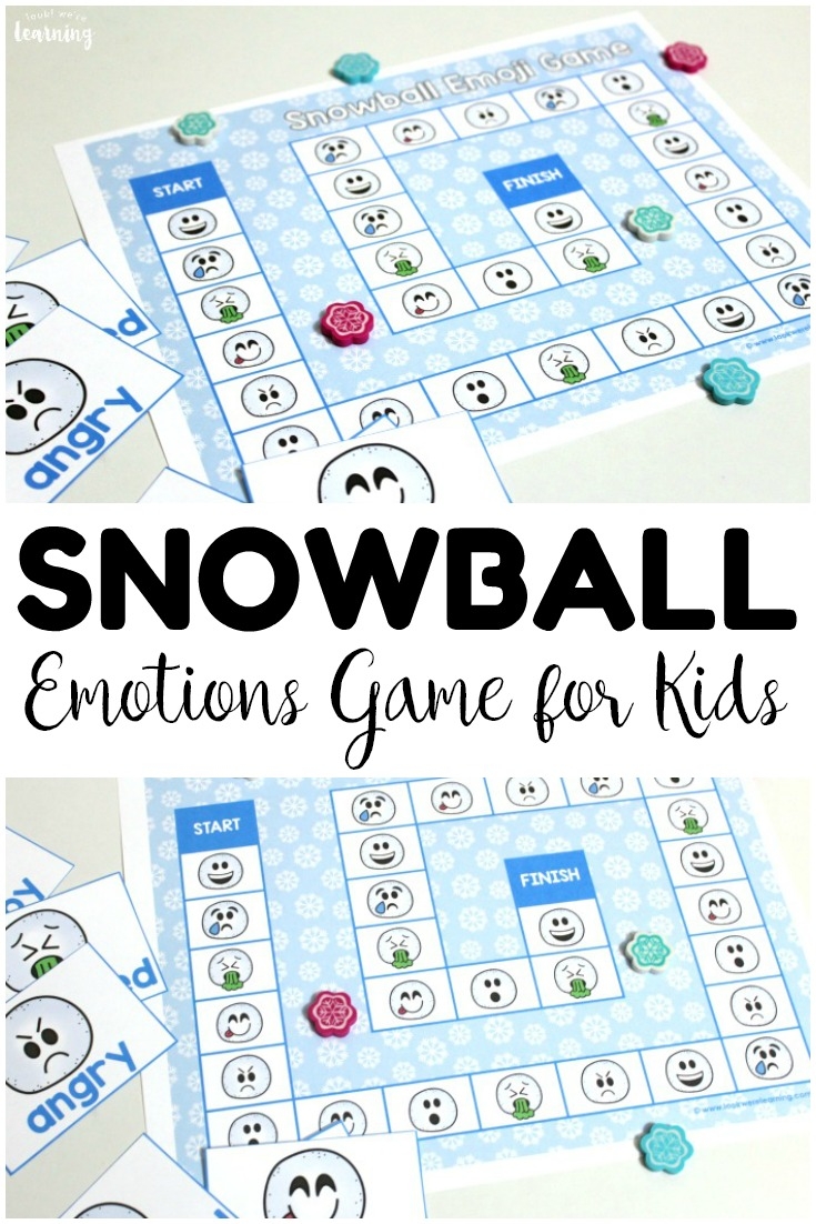 Snowball Smiles Emotions Board Game For Kids Look We re Learning 