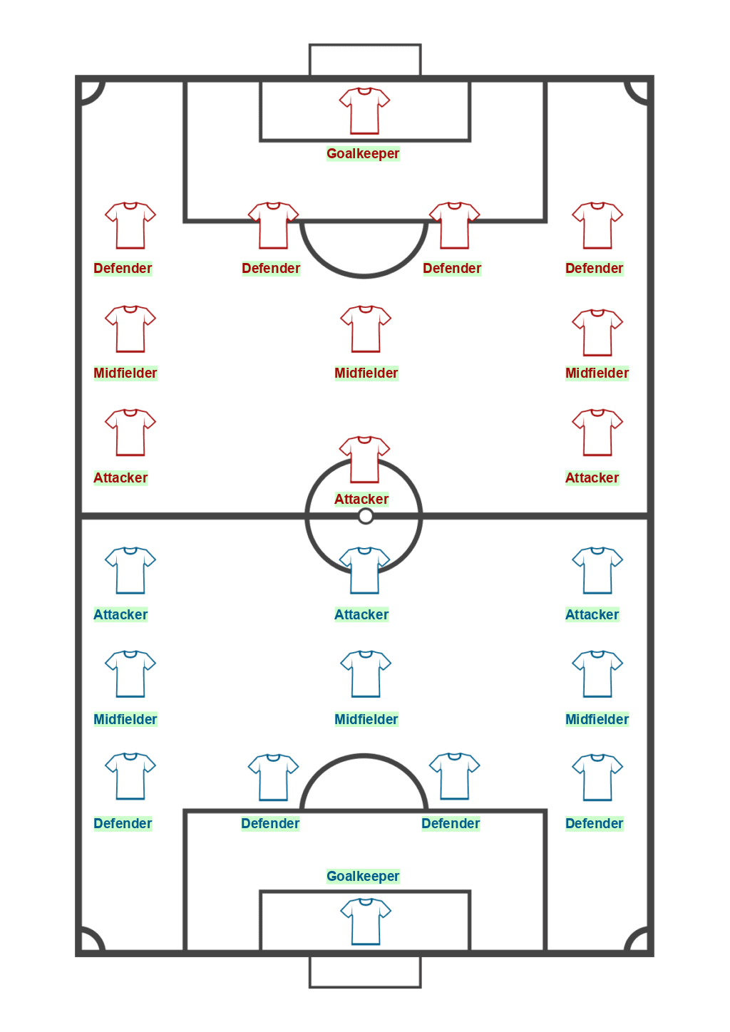 Soccer Lineup Template 2 ONLYOFFICE
