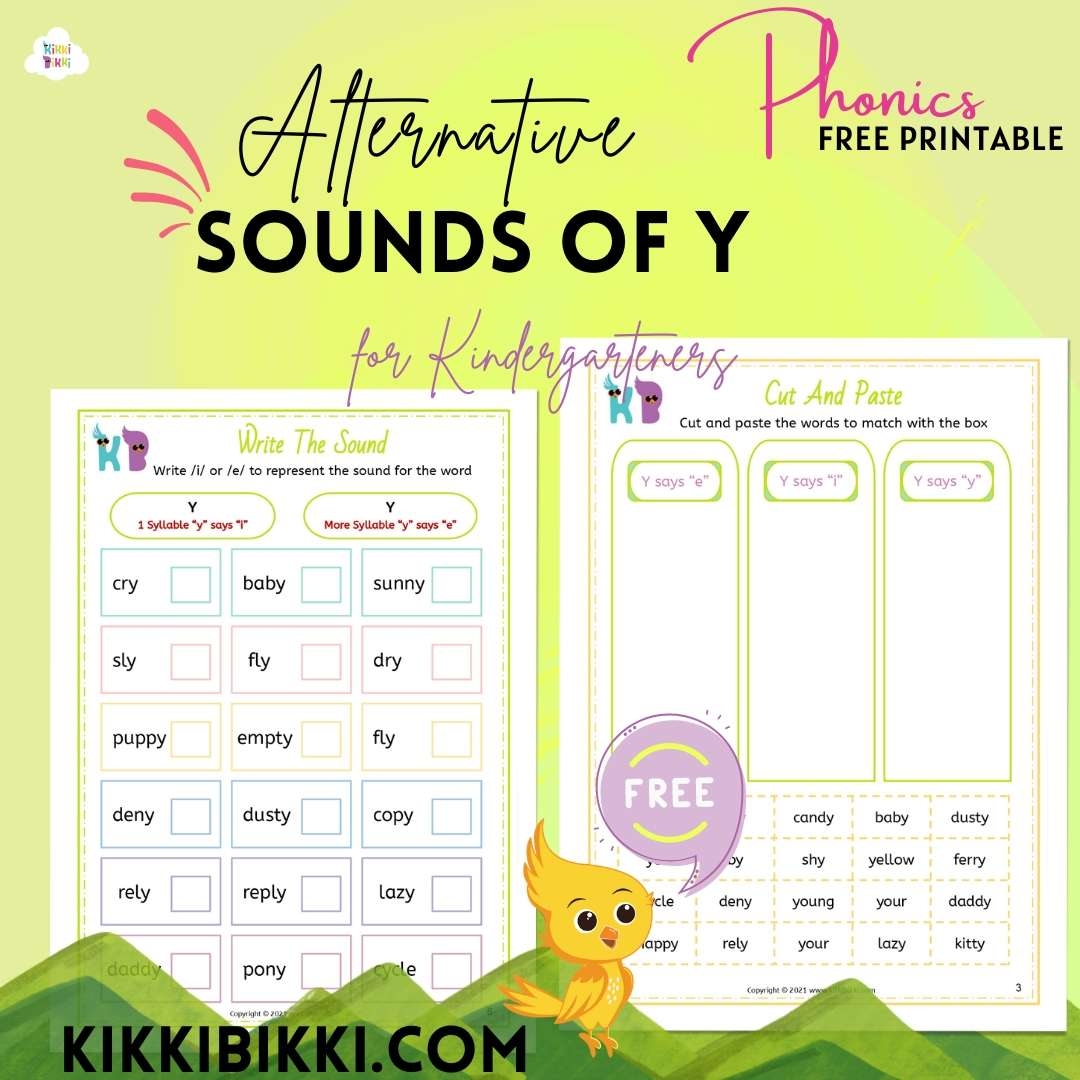 Sounds Of Y Worksheet Free Phonics Printable Worksheets