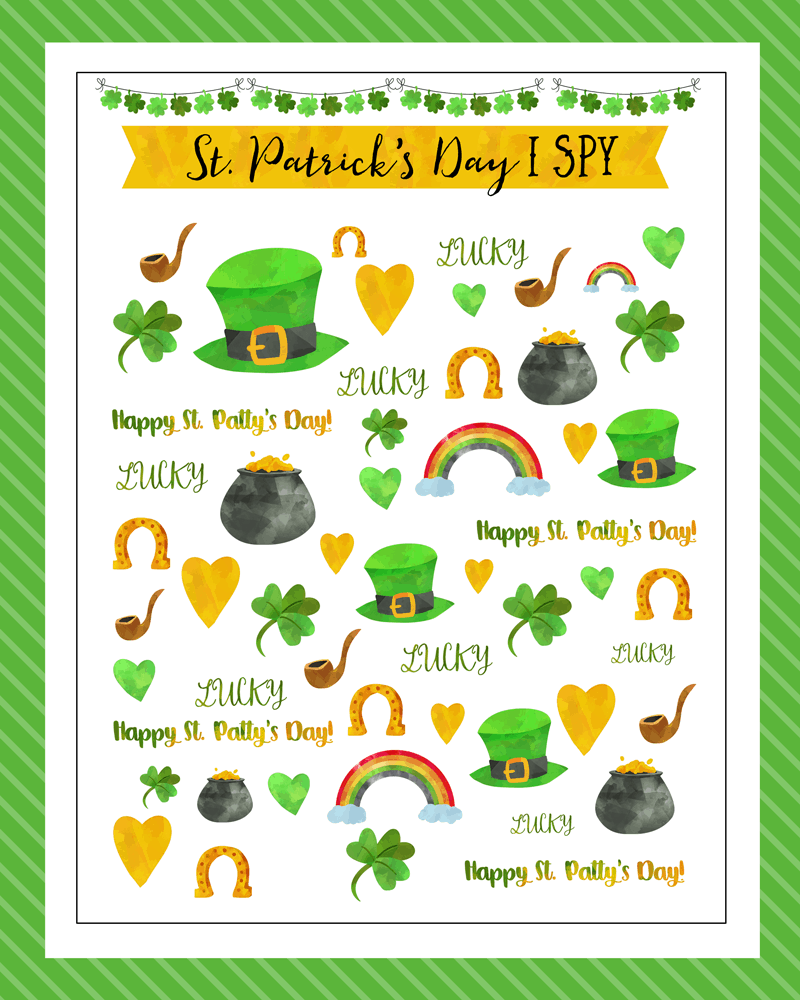 St Patrick s Day I Spy Printable Let s DIY It All With Kritsyn Merkley
