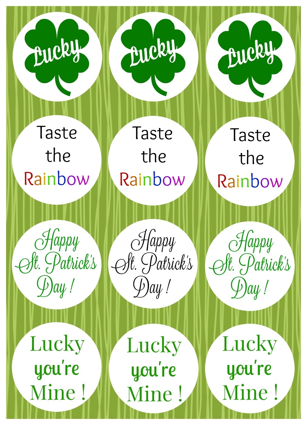 Free Printable St Patricks Day Pictures For Rolos