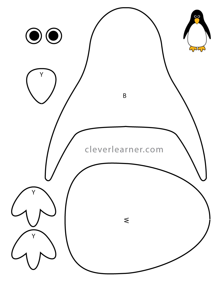 Printable Penguin Craft Templates