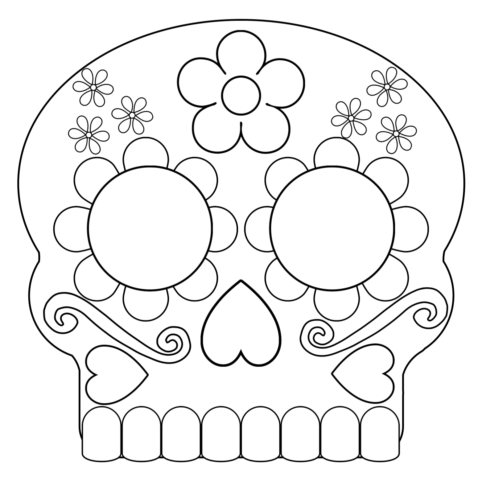 Sugar Skull Printable Free