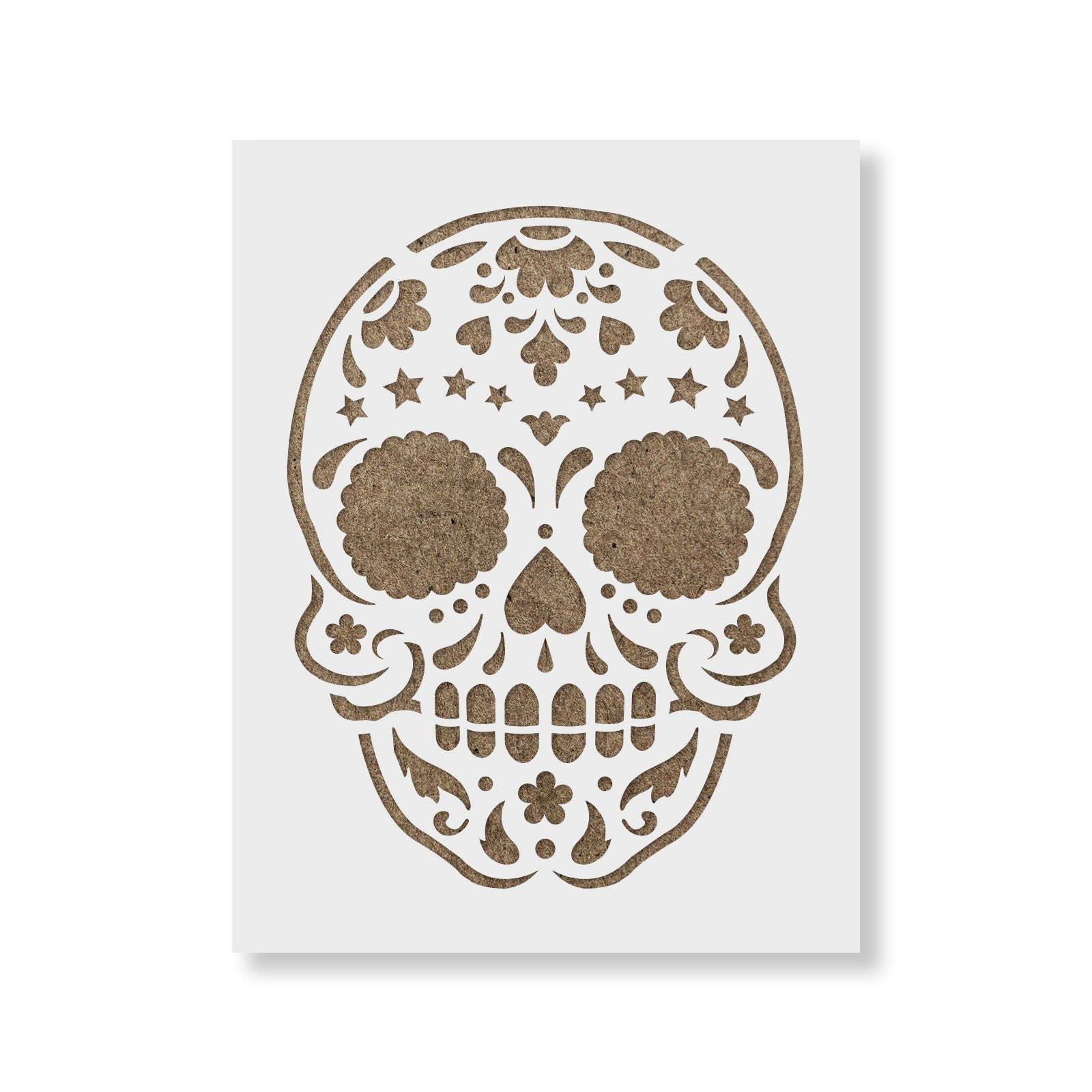Sugar Skull Stencil Day Of The Dead Stencil Template Worksheets Library