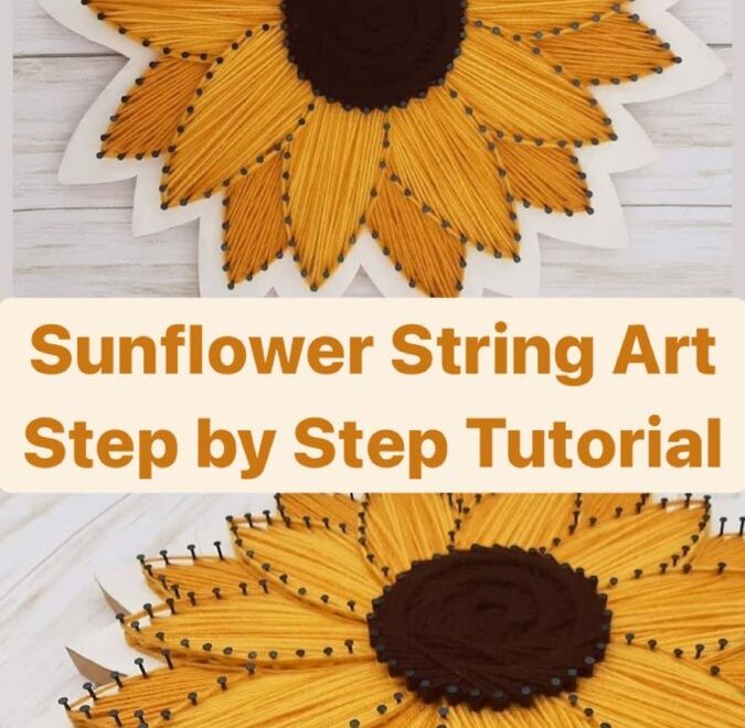 Sunflower String Art Kit Tutorial YouTube