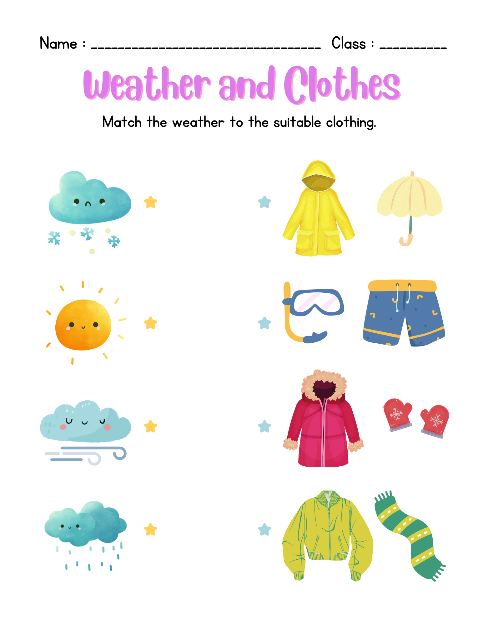 Temperature Weather Seasons Changes Worksheet For Kids Made By Teachers