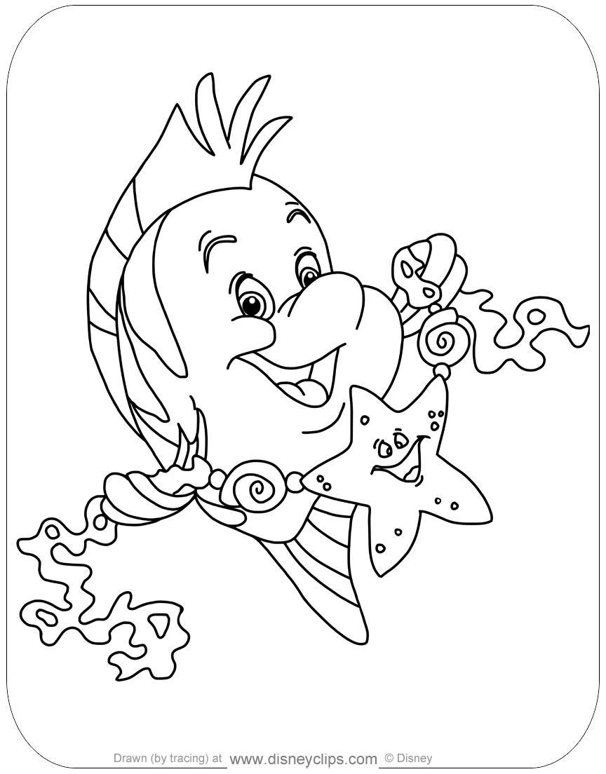 The Little Mermaid Coloring Pages 5 Disneyclips