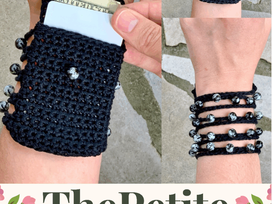 The Petite Pocket Wrist Wallet Day s Crochet Knit