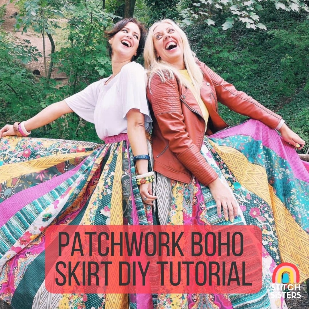 The Stitch Sisters Boho Maxi Skirt DIY Tutorial Sewing Life