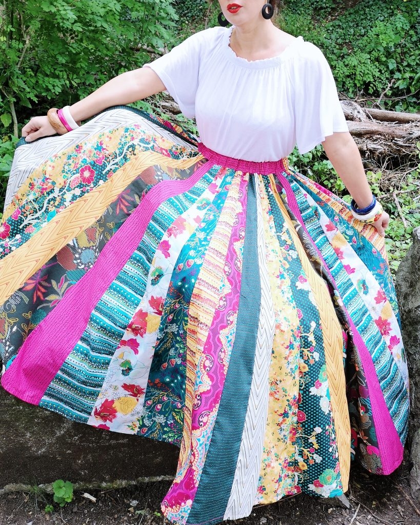 The Stitch Sisters Boho Maxi Skirt DIY Tutorial Sewing Life