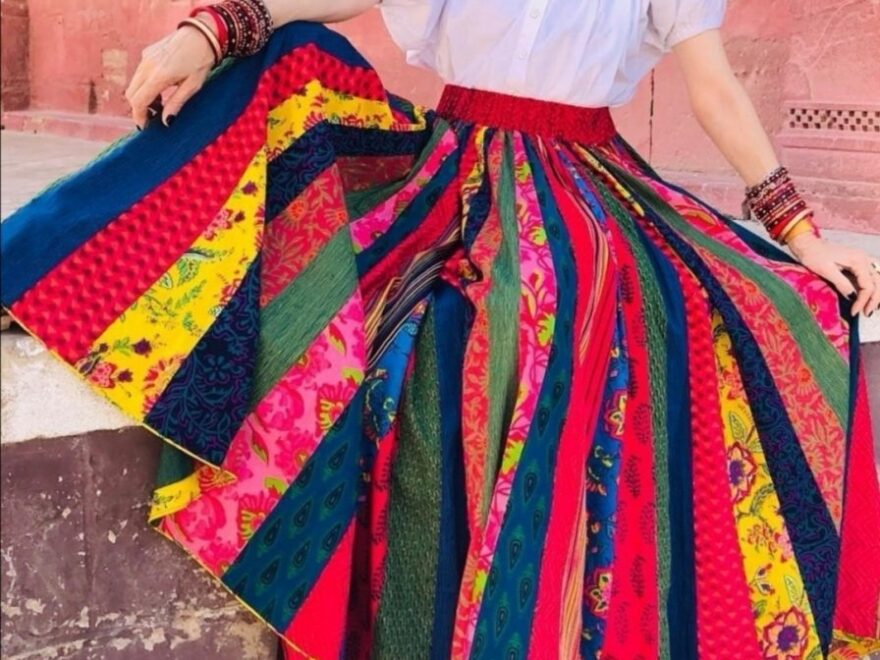 The Stitch Sisters Boho Maxi Skirt DIY Tutorial Sewing Life