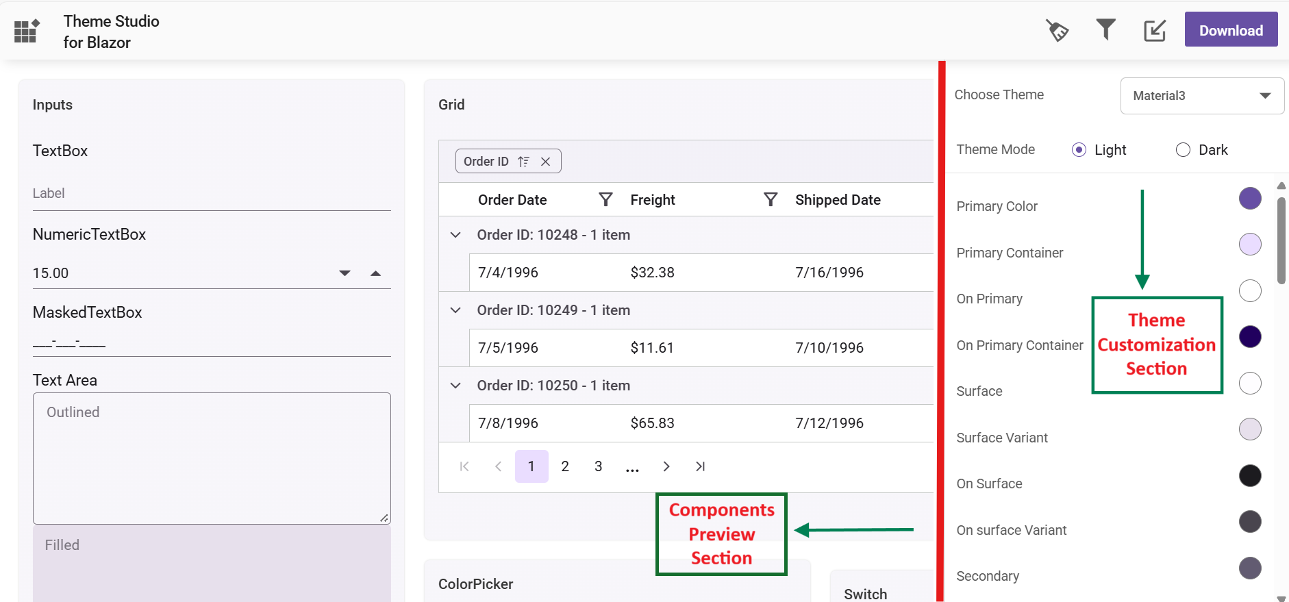 Theme Studio In Blazor Custom Themes Syncfusion Theme Studio In Blazor Custom Themes Syncfusion