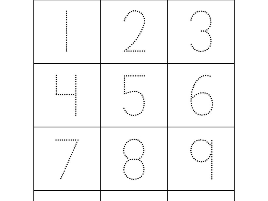 Tracing Numbers 1 10 Worksheets Free Printable Pdfs Teach Prints