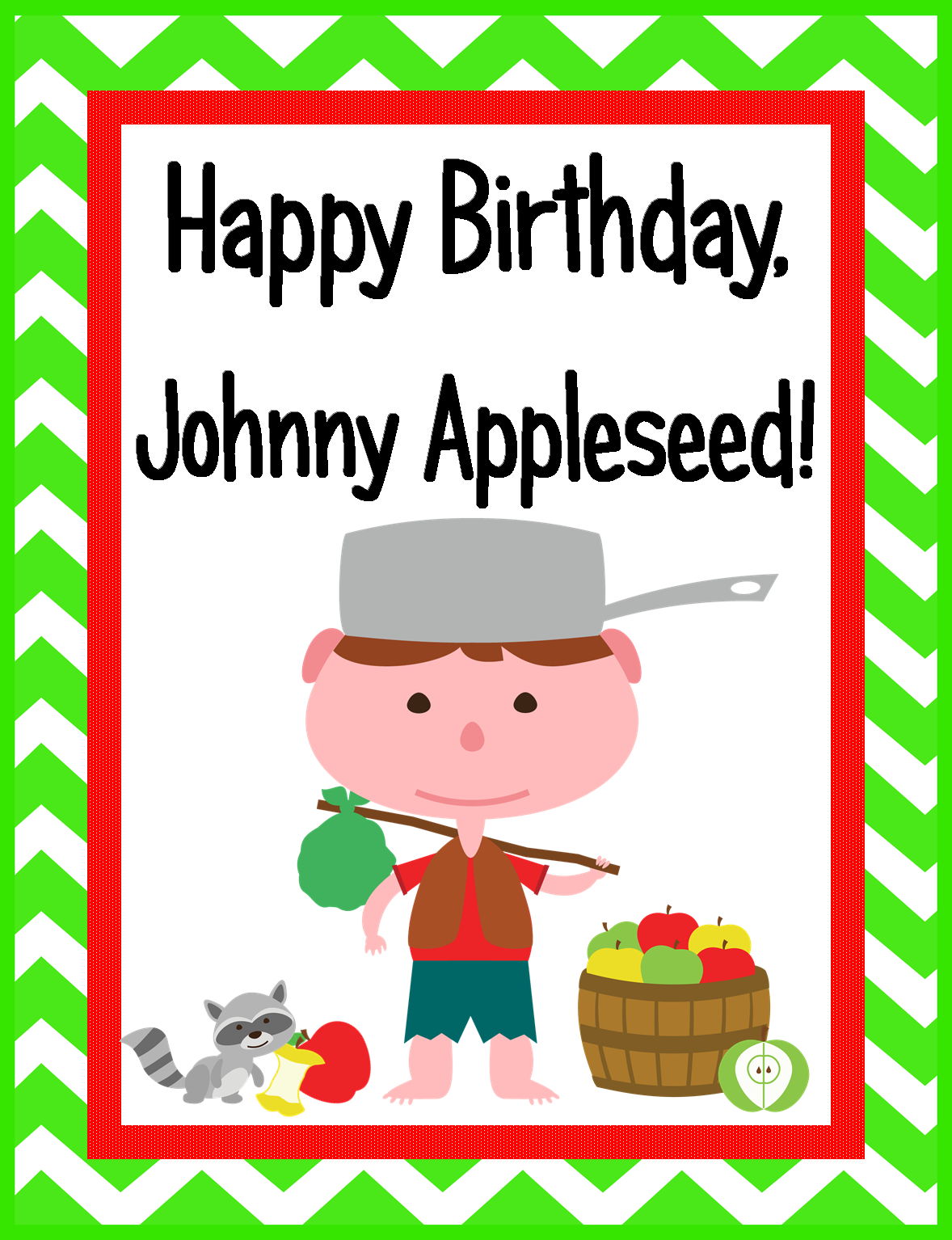 Tricks Of The Teaching Trade Happy Birthday Johnny Appleseed 