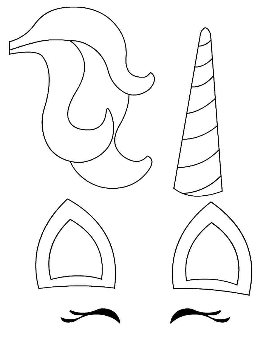 Unicorn Horn Coloring Pages Unicorn Horn Coloring Pages