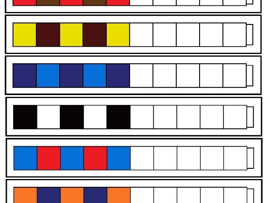 Unifix Cube Pattern Cards Free Printable