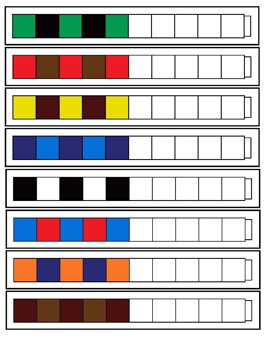 Unifix Cube Pattern Cards Free Printable