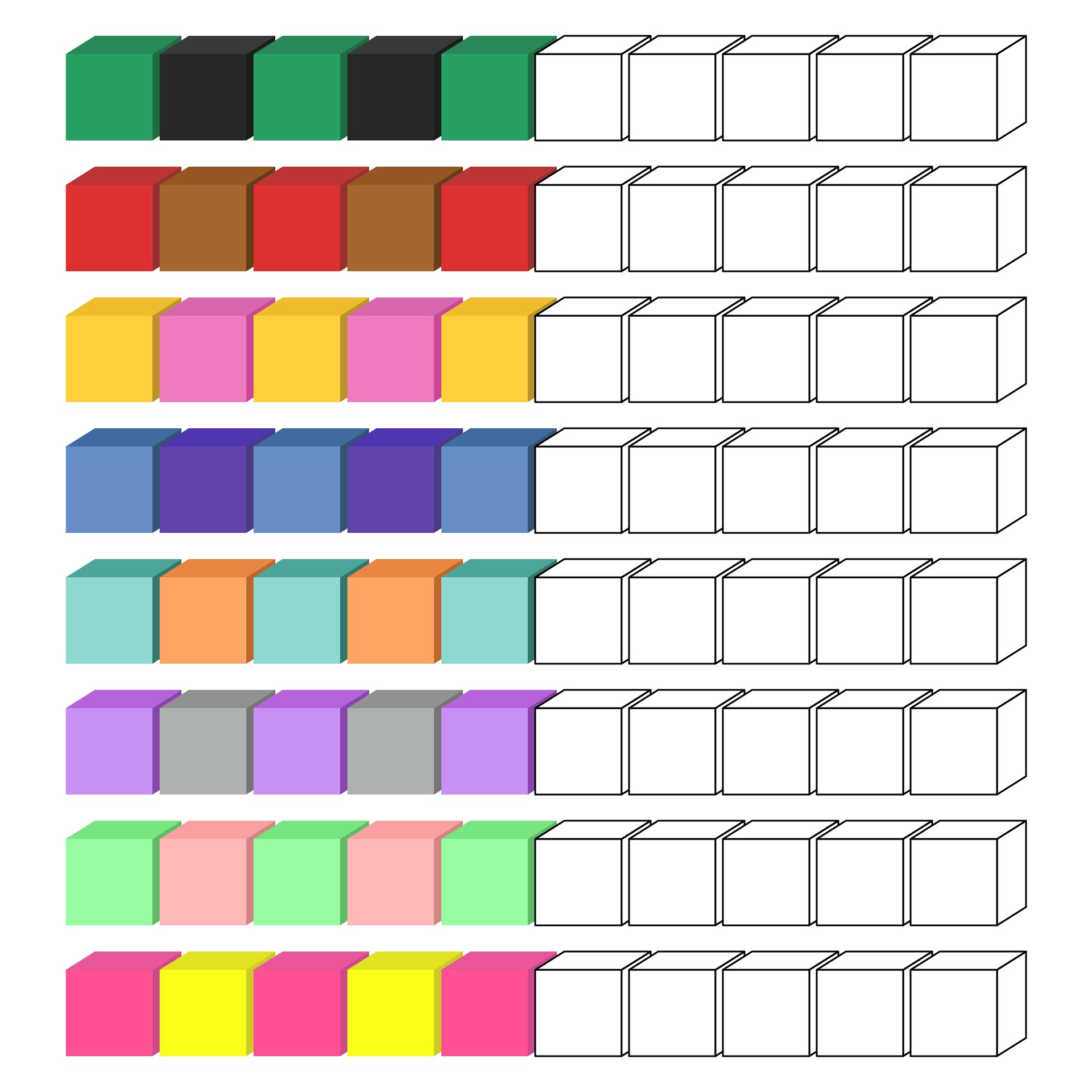 Unifix Cubes Printables Printable Recipe Cards Central Worksheets Library