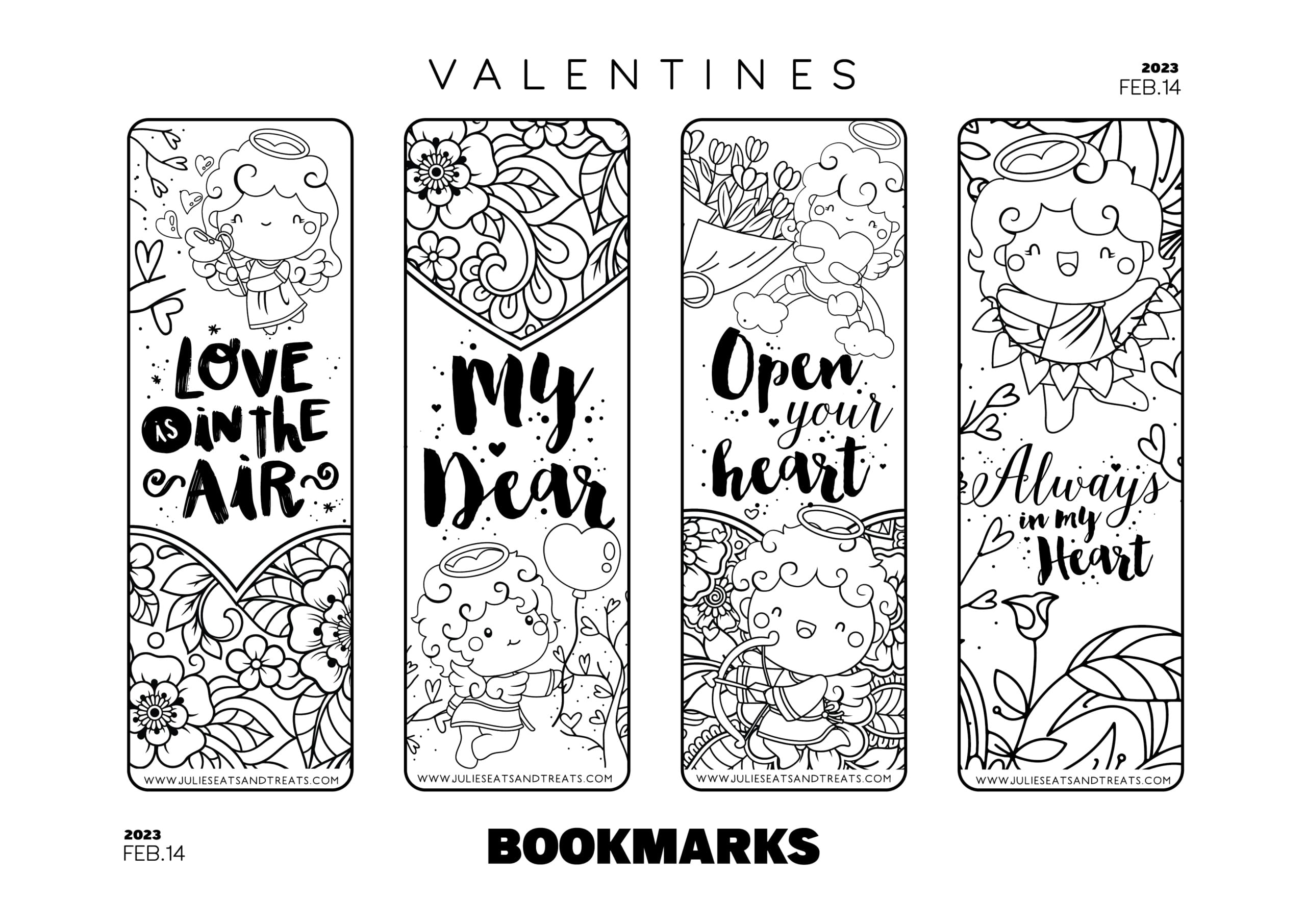 Valentine s Day Bookmarks Kids Activity Zone