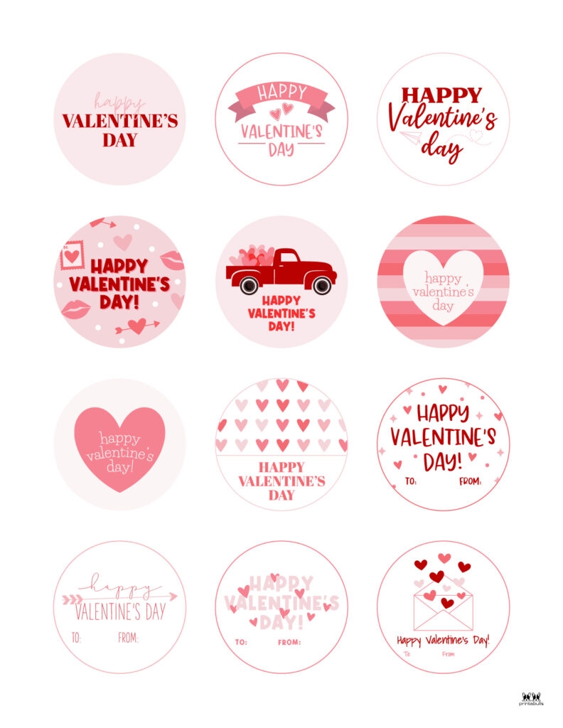 Valentine Tags 300 FREE Printable Tags Printabulls