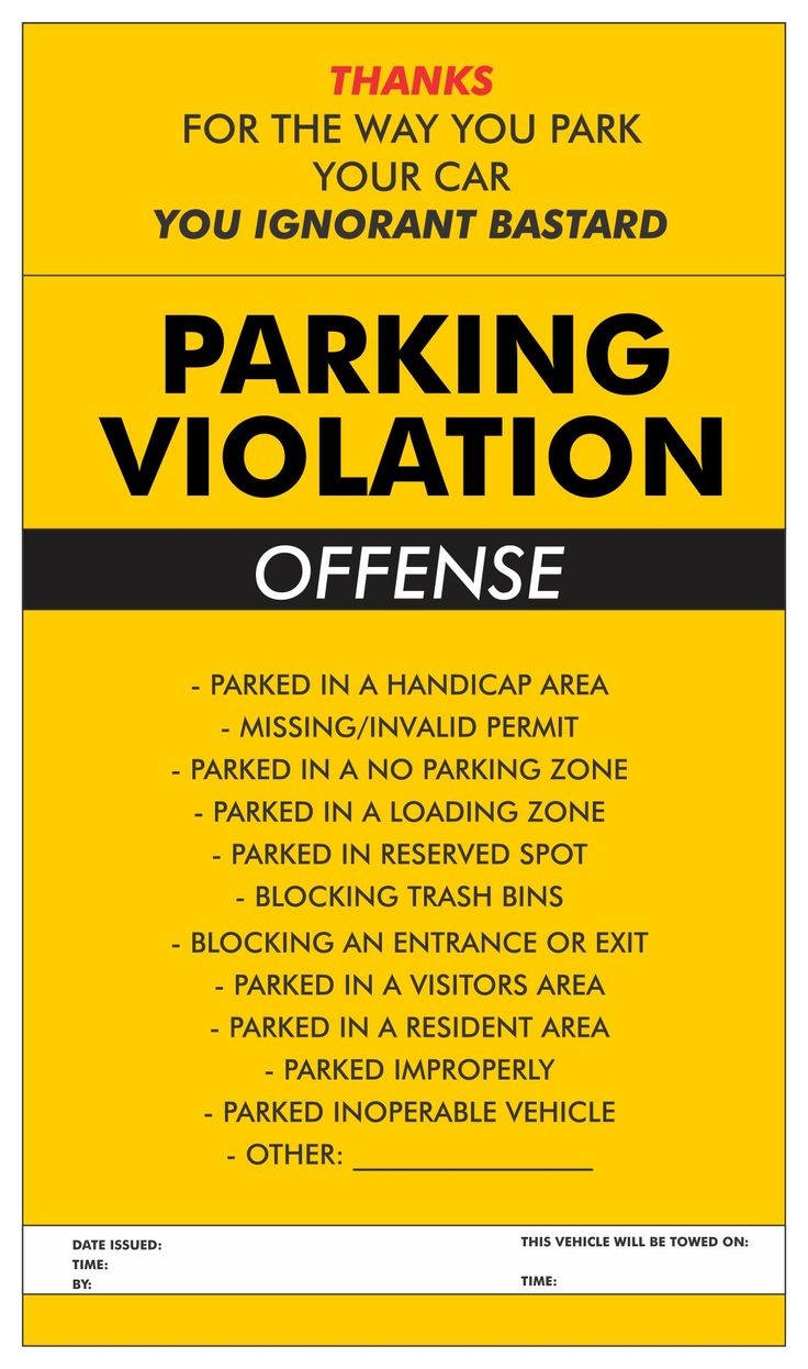Violation Tickets 10 Free PDF Printables Printablee