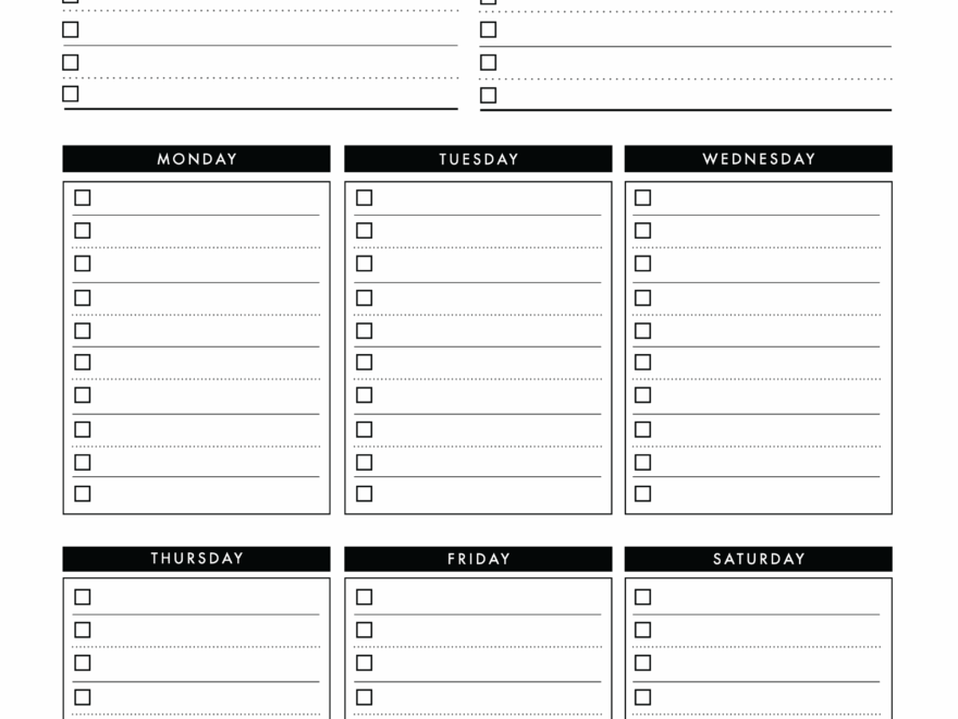 Weekly To Do List Templates World Of Printables