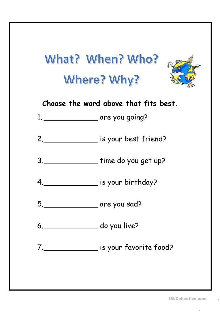 WH Questions Worksheet Free ESL Printable Worksheets Made By Worksheets Library WH Questions Worksheet Free ESL Printable Worksheets Made By Worksheets Library