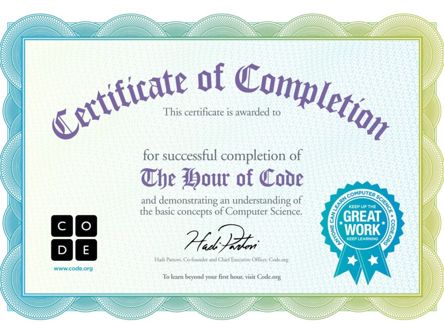 Where Can I Print Certificates For My Students Code