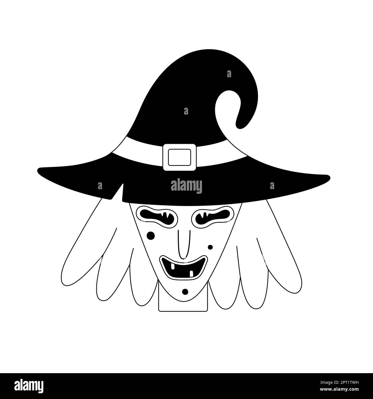 Witch Face Illustration Cut Out Stock Images Pictures Alamy