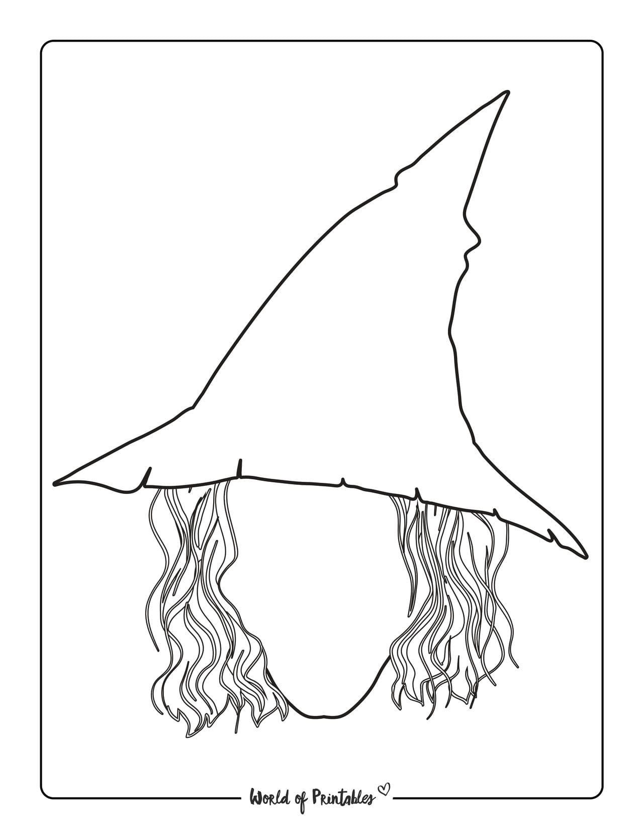 Witch Face Template Printable