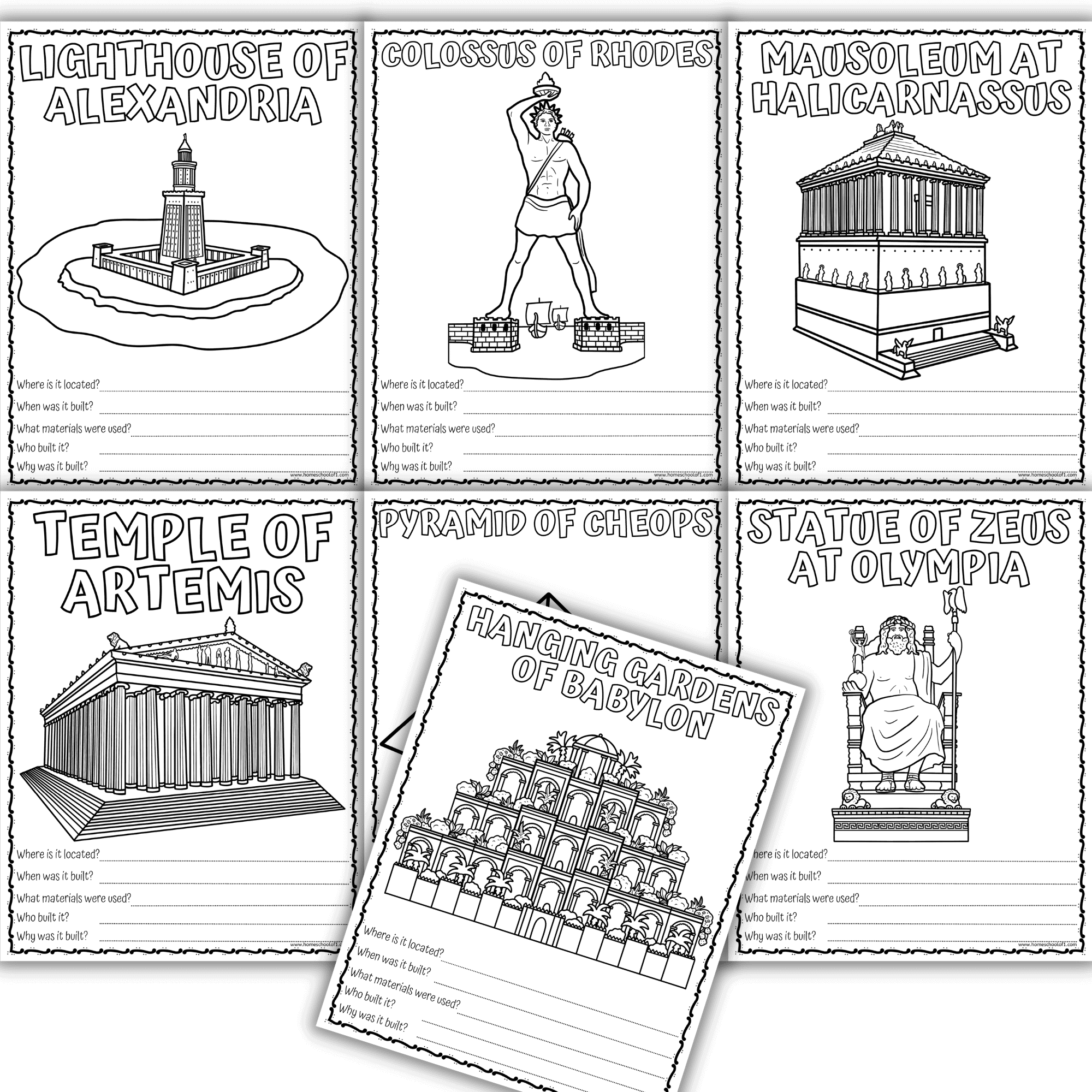 Wonders Of The World Worksheets