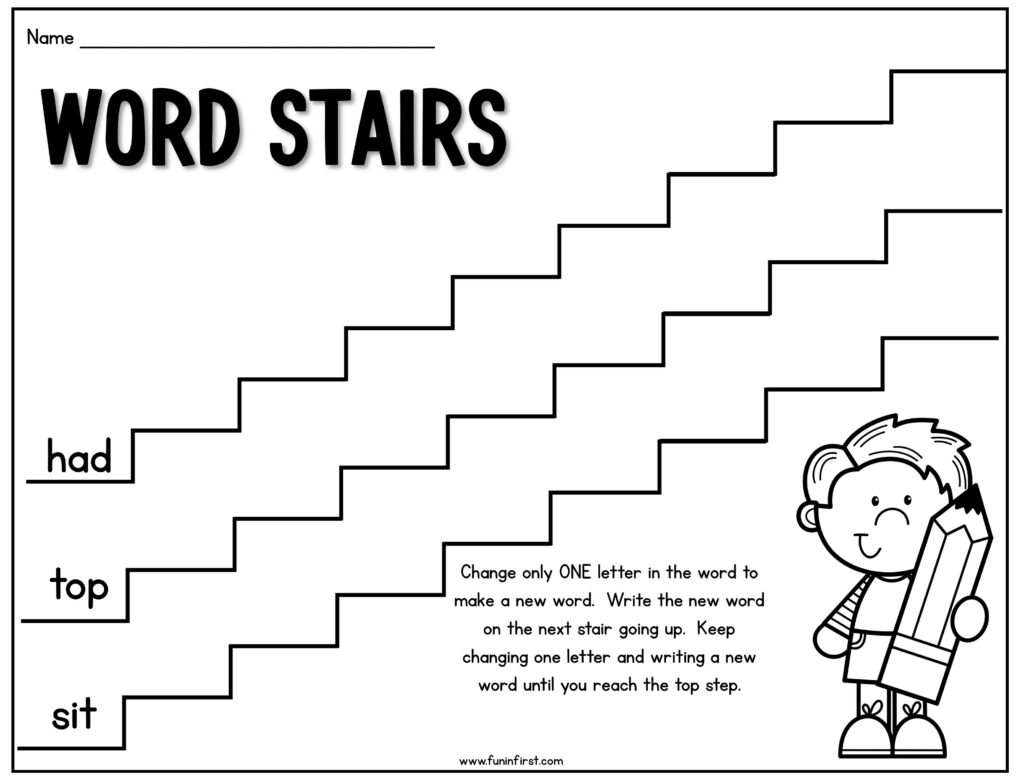Word Stairs Fun In First