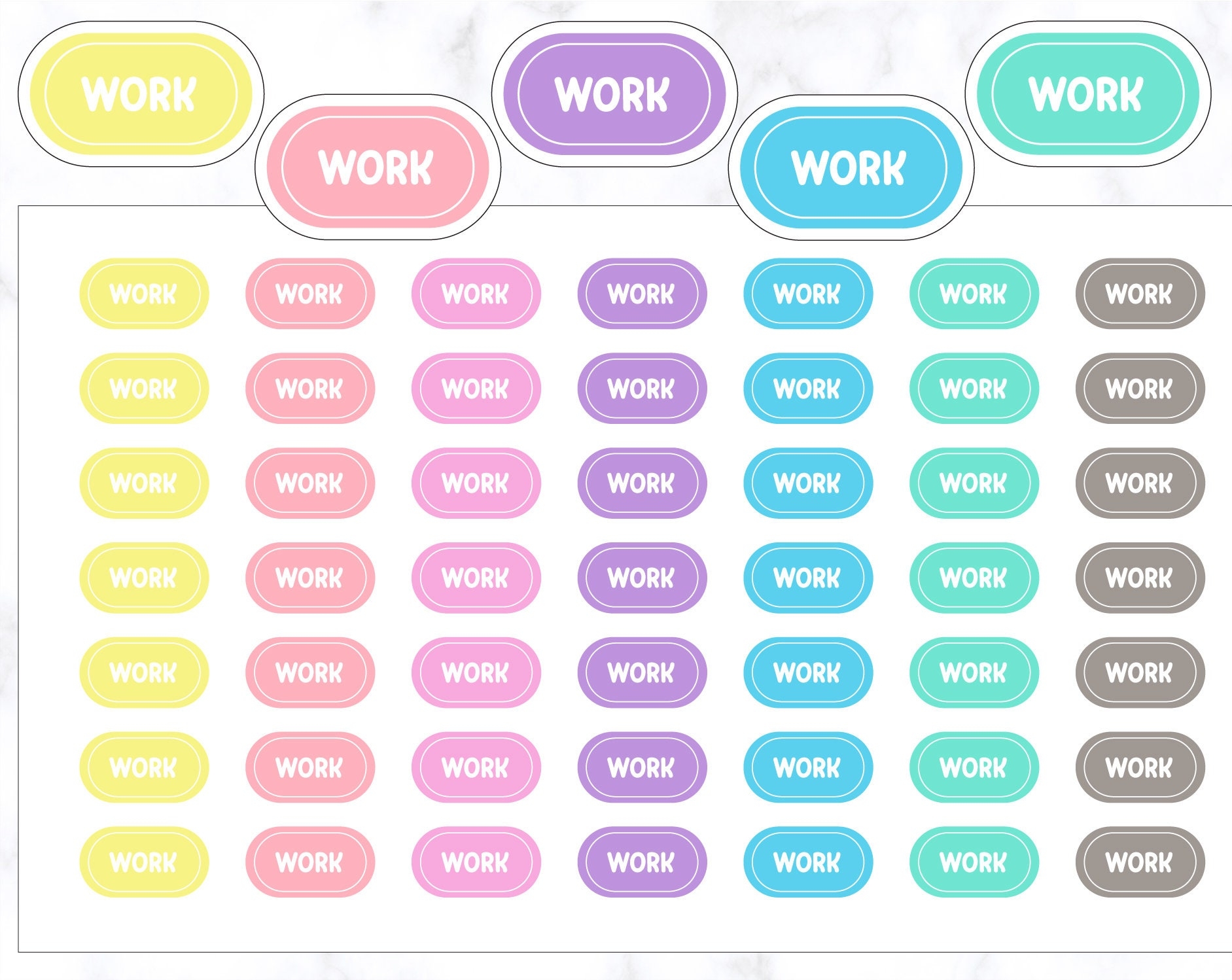 Free Printable Work Schedule Stickers